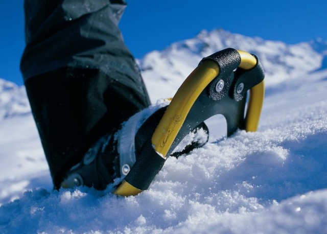  pisar la nieve polvo con raquetas de nieve 